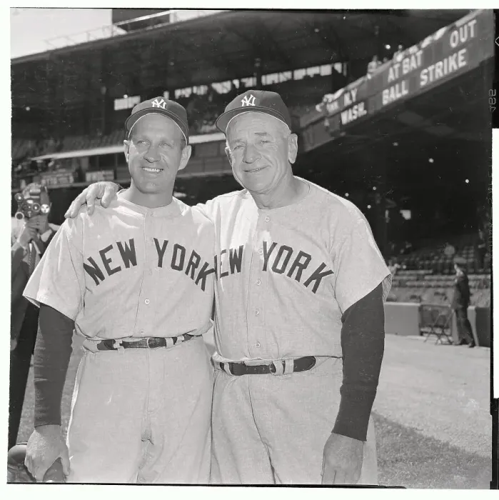Framed Print : Casey Stengel with Arm Around Enos Slaughter Framed Print : Casey Stengel with Arm Around Enos Slaughter