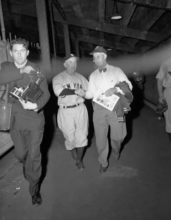Framed Print : Casey Stengel with Burt Shotten