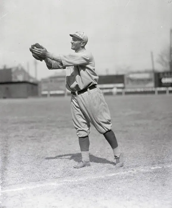 Framed Print : Casey Stengel Catching Straight Ball at Giant's Training Camp Framed Print : Casey Stengel Catching Straight Ball at Giant's Training Camp