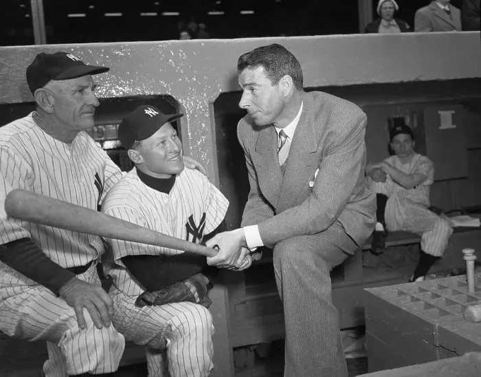 Framed Print : Casey Stengel and Jackie Jensen with Joe DiMaggio Framed Print : Casey Stengel and Jackie Jensen with Joe DiMaggio