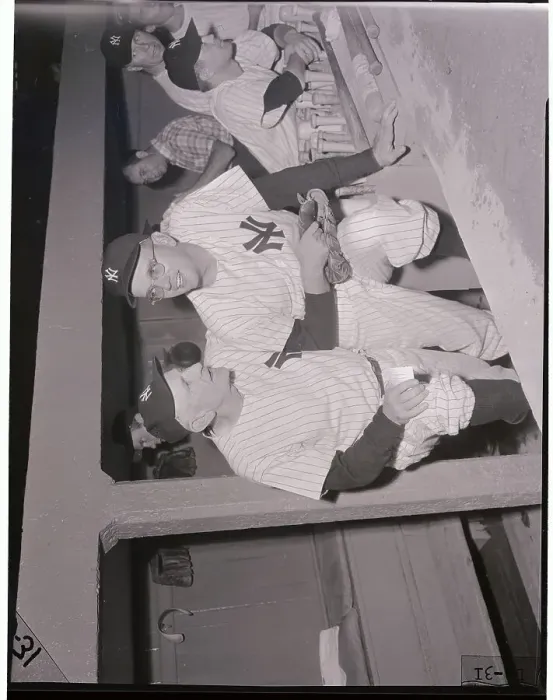 Framed Print : Casey Stengel and Jim Konstanty in Dugout