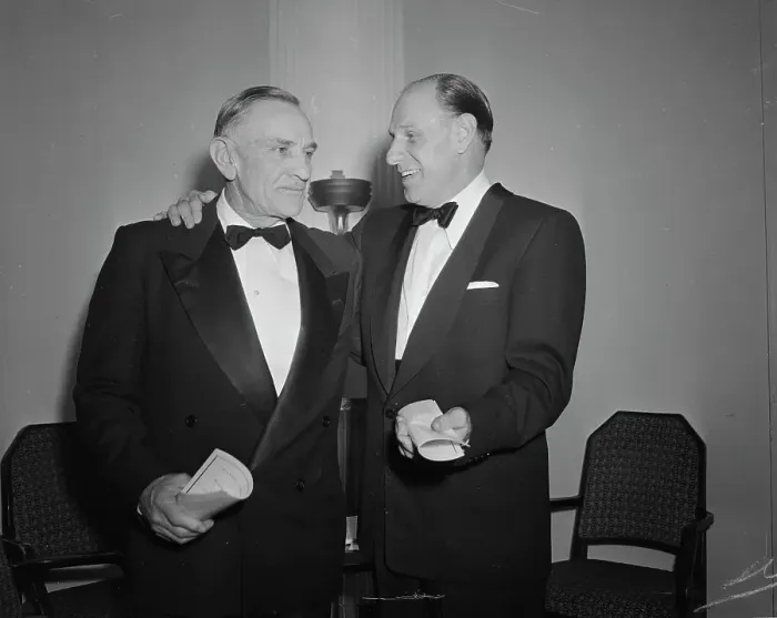Framed Print : Casey Stengel with Leo Durocher