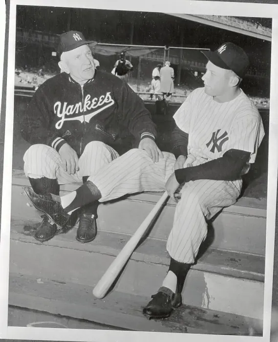 Framed Print : Casey Stengel and Mickey Mantle Framed Print : Casey Stengel and Mickey Mantle