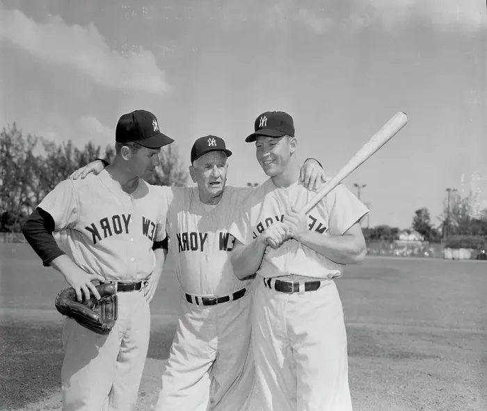 Framed Print : Casey Stengel with Mickey Mantle and Whitey Ford Framed Print : Casey Stengel with Mickey Mantle and Whitey Ford