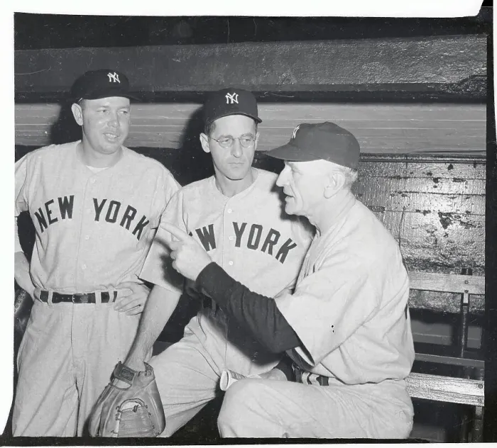 Framed Print : Casey Stengel Speaking with Tom Ferrick and Joe Ostrowski Framed Print : Casey Stengel Speaking with Tom Ferrick and Joe Ostrowski