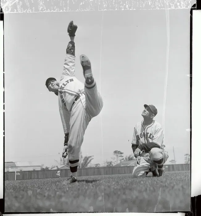 Framed Print : Casey Stengel and Van Lingle Mungo Practicing Moves Framed Print : Casey Stengel and Van Lingle Mungo Practicing Moves