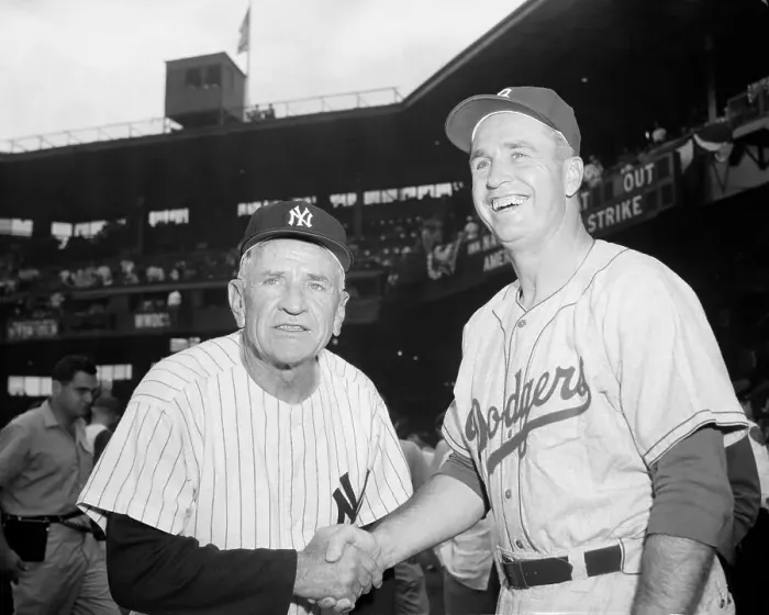 Framed Print : Casey Stengel and Walter Aston at All-Star Game Framed Print : Casey Stengel and Walter Aston at All-Star Game