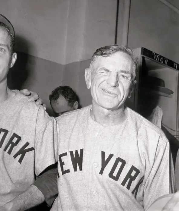 Framed Print : Casey Stengel Winking after World Series Win