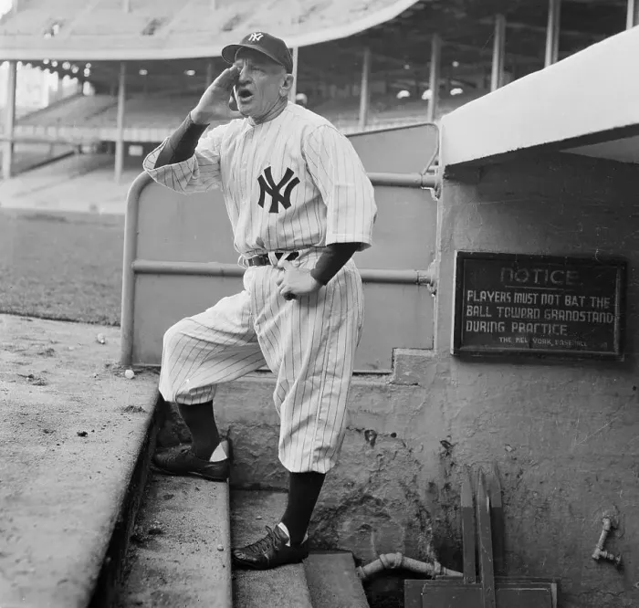 Framed Print : Casey Stengel Yelling from Dugout Framed Print : Casey Stengel Yelling from Dugout
