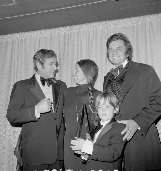 Framed Print : Cash Family At The AMA's Framed Print : Cash Family At The AMA's