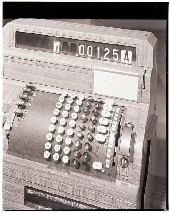 Framed Print : Cash Register Circa 1950 Framed Print : Cash Register Circa 1950