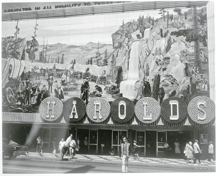 Framed Print : Casino with Frontier Scene Framed Print : Casino with Frontier Scene