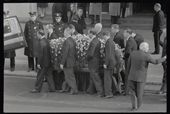 Framed Print : Casket with Herman Lehman Being Brought to Hearse Framed Print : Casket with Herman Lehman Being Brought to Hearse