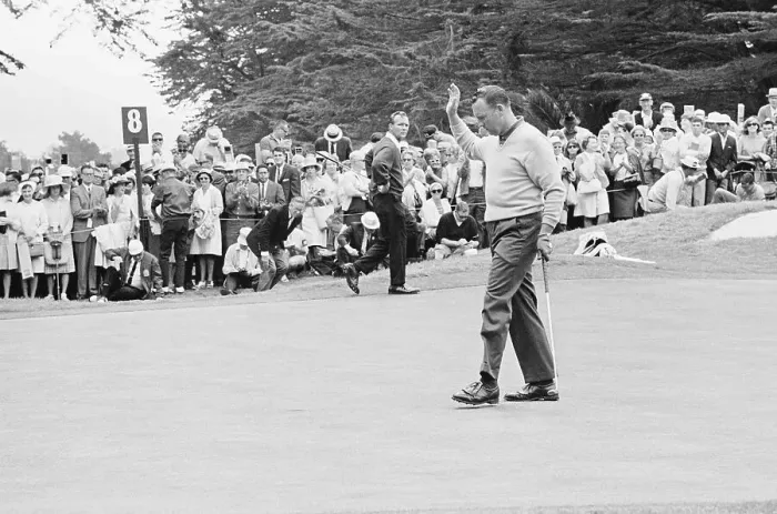 Framed Print : Bill Casper and Arnold Palmer During Golf Match