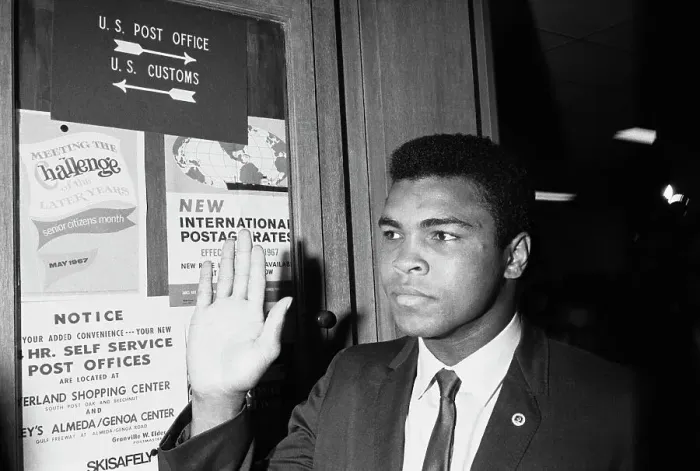 Framed Print : Cassius Clay At Army Induction Framed Print : Cassius Clay At Army Induction