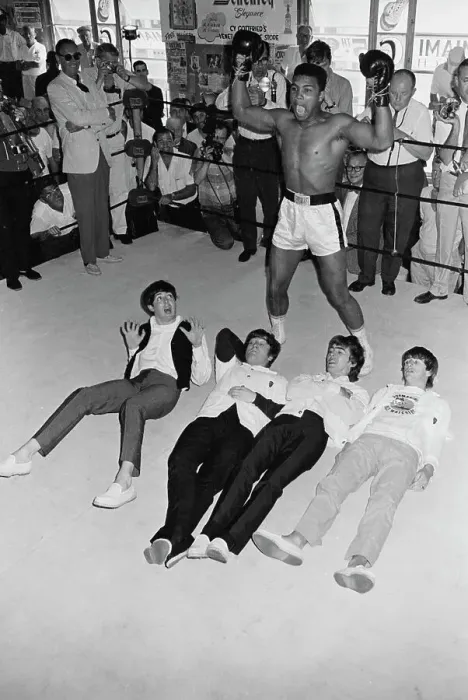 Framed Print : Cassius Clay and the Beatles Framed Print : Cassius Clay and the Beatles