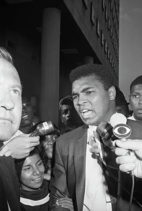 Framed Print : Cassius Clay Leaving Federal Court Framed Print : Cassius Clay Leaving Federal Court