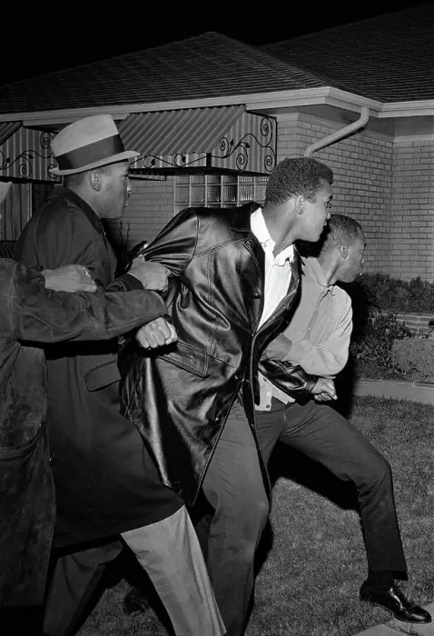 Framed Print : Cassius Clay and Reporters Standing Outside Framed Print : Cassius Clay and Reporters Standing Outside