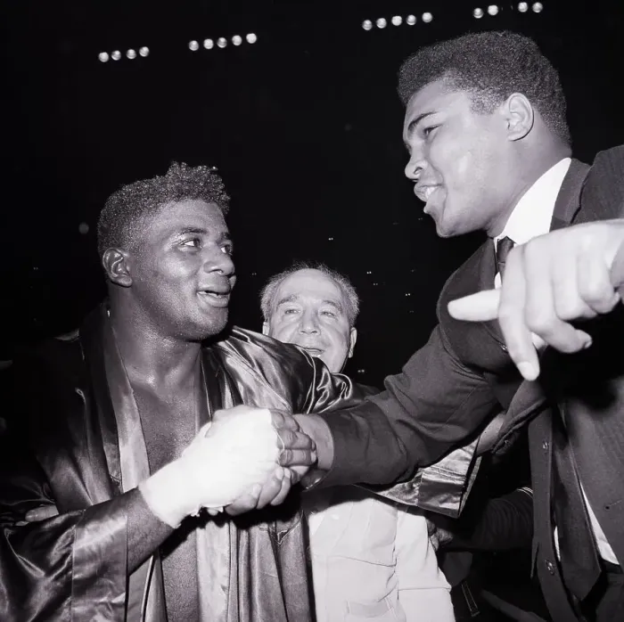 Framed Print : Cassius Clay Shaking Floyd Patterson's Hand Framed Print : Cassius Clay Shaking Floyd Patterson's Hand