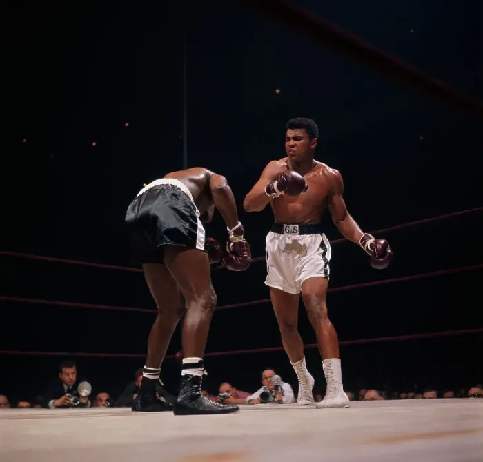 Framed Print : Cassius Clay and Sonny Liston During Bout Framed Print : Cassius Clay and Sonny Liston During Bout