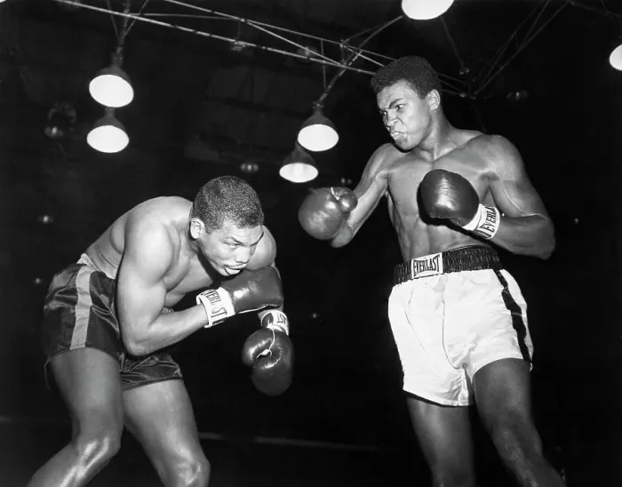 Framed Print : Cassius Clay Vs. Don Warner Framed Print : Cassius Clay Vs. Don Warner