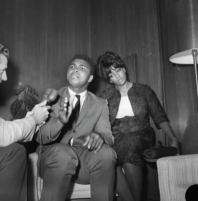 Framed Print : Cassius Clay with His Wife Sophia Framed Print : Cassius Clay with His Wife Sophia