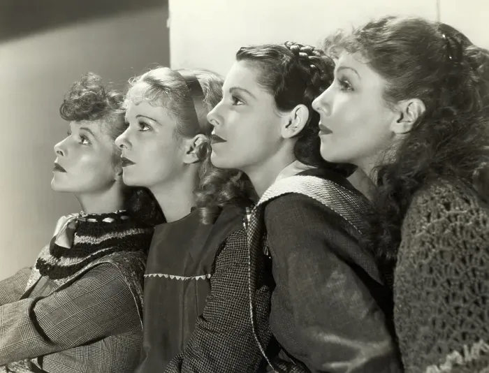 Framed Print : Cast Of 1933 Film Of Little Women