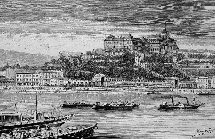 Framed Print : The Castle of Budapest, Hungary, Historic, digital reproduction of an original 19th century artwork Framed Print : The Castle of Budapest, Hungary, Historic, digital reproduction of an original 19th century artwork