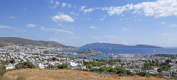 Castle and Marina, Bodrum, Turkish Aegean, Turkey, Asia