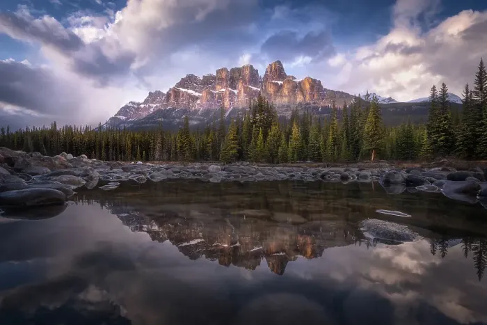 Framed Print : Castle Mountain Framed Print : Castle Mountain