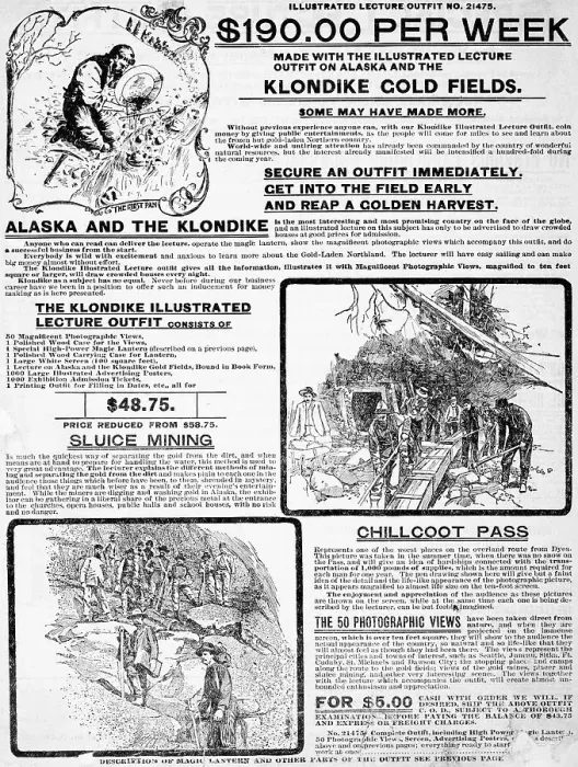 Framed Print : Catalog Ad For Gold Rush Lecture Outfit Framed Print : Catalog Ad For Gold Rush Lecture Outfit