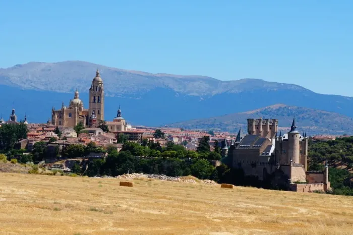 Framed Print : Cathedral and Alcazar of Segovia, Spain