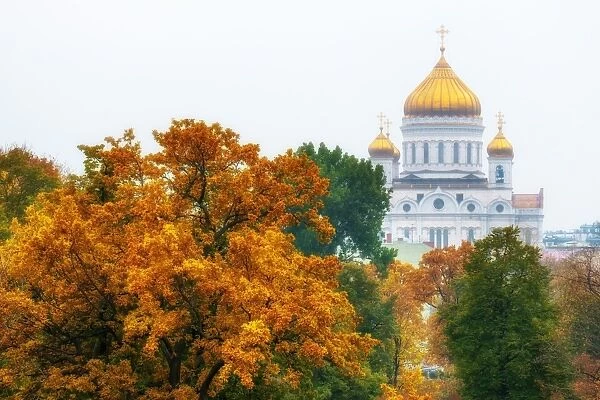Cathedral of Christ the Saviour in autumn