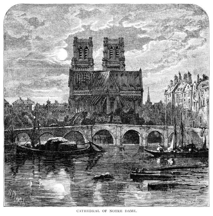 Framed Print : Cathedral of Notre-Dame, Paris, France Framed Print : Cathedral of Notre-Dame, Paris, France