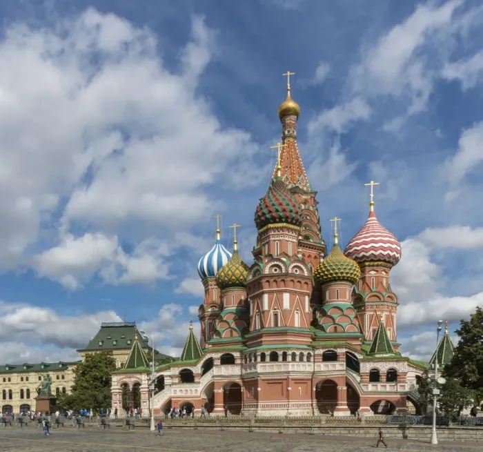Framed Print : Cathedral of Saint Basil the Blessed in Red Square in Moscow, Russia