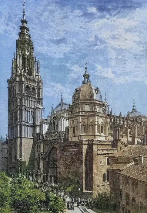 Framed Print : The Cathedral of Toledo, Spain, c. 1885, Historical, digitally restored reproduction from a 19th century original, Toledo Cathedral, Spain, c. 1885, Historical, digitally restored reproduction from a 19th century original, Europe Framed Print : The Cathedral of Toledo, Spain, c. 1885, Historical, digitally restored reproduction from a 19th century original, Toledo Cathedral, Spain, c. 1885, Historical, digitally restored reproduction from a 19th century original, Europe