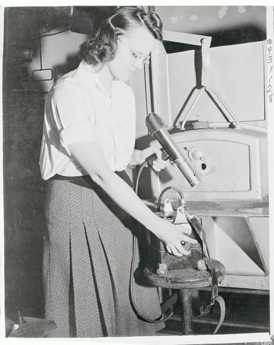 Framed Print : Catherine Ferguson Studying Metals