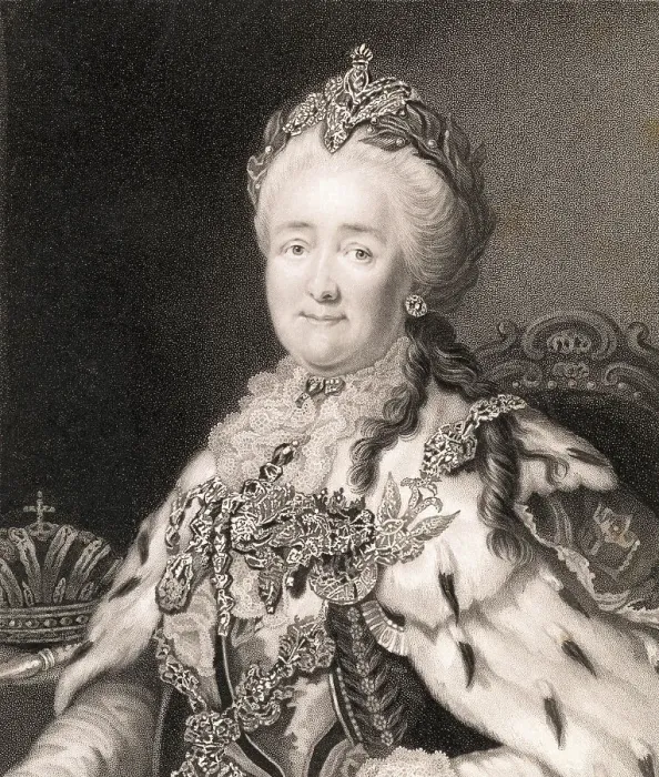 Framed Print : Catherine II Engraving by Richard Woodman Framed Print : Catherine II Engraving by Richard Woodman