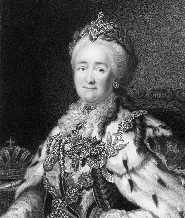 Framed Print : Catherine II Engraving by Richard Woodman
