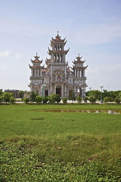 Catholic Church, Giao Thien Commune, Red River Delta, Xuan Thuy National Park, Vietnam