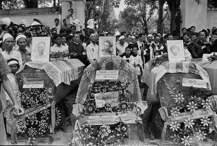 Framed Print : Catholic Funeral