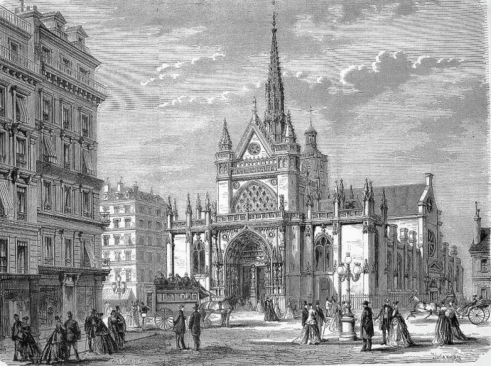 Framed Print : The Catholic parish church of Saint-Laurent in Paris was begun in the 15th century in the late Gothic style and completed in the 18th century, 1869, France, Historic, digitally restored reproduction of a 19th century original Framed Print : The Catholic parish church of Saint-Laurent in Paris was begun in the 15th century in the late Gothic style and completed in the 18th century, 1869, France, Historic, digitally restored reproduction of a 19th century original