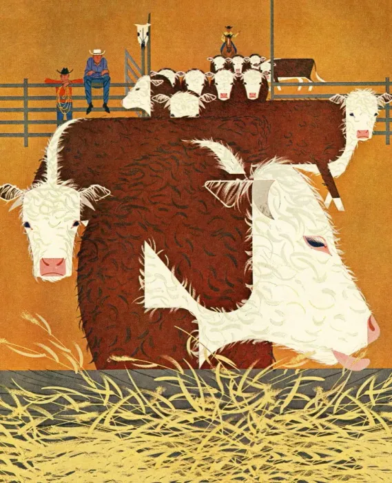 Framed Print : Cattle Ranch Framed Print : Cattle Ranch