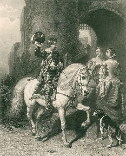 Cavalier. The cavalier engraved by J.C Armytage in 1865