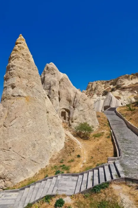 Framed Print : Cave city in Cappadocia Turkey