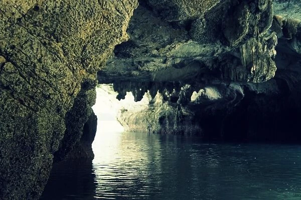 Cave over sea, Halong Bay