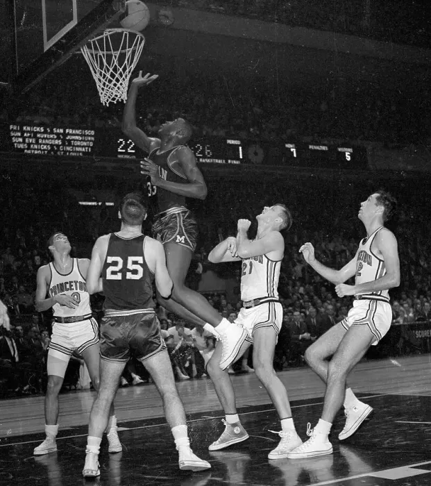 Framed Print : Cazzie Russell Scores During ECAC Game Framed Print : Cazzie Russell Scores During ECAC Game