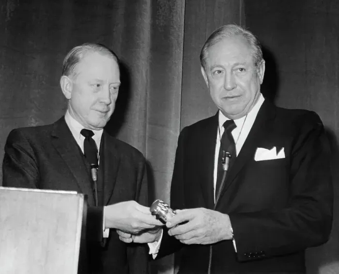 Framed Print : CBS President Frank Stanton and CBS Chairman William S. Paley Framed Print : CBS President Frank Stanton and CBS Chairman William S. Paley