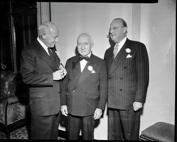 Framed Print : Cecil B DeMille, Adolph Zukor, and Jesse Lasky at Awards Dinner Framed Print : Cecil B DeMille, Adolph Zukor, and Jesse Lasky at Awards Dinner