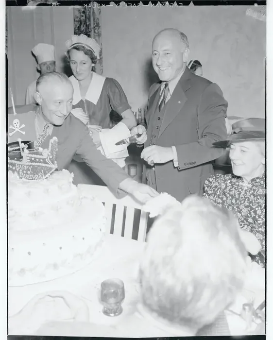 Framed Print : Cecil B. DeMille Attending His Birthday Party With Wife and Friends Framed Print : Cecil B. DeMille Attending His Birthday Party With Wife and Friends